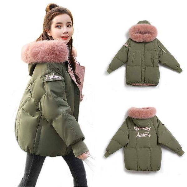 

женщины parka спорт зимняя куртка пальто вниз негабаритные 2020 plus размер женщины сноу с капюшоном из меха одежда верхняя одежда puffer ва, Black