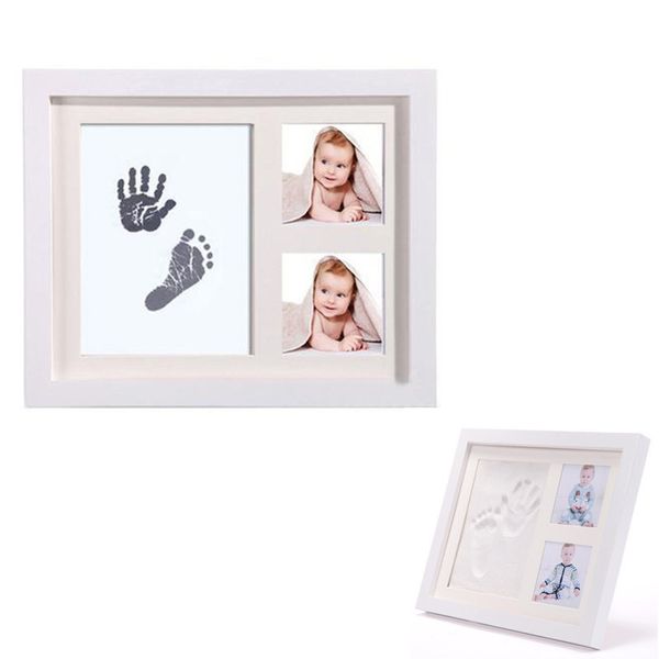 

hand foot print handprint mud and footprint p frame souvenirs baby items for newborn lj201105