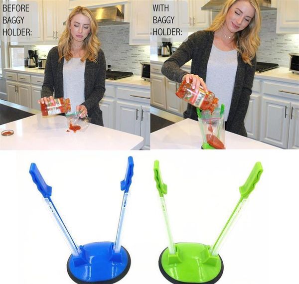 

hands baggy rack plastic baggy opener rack clip food storage bag holder stand machi wmtpjp xhlight