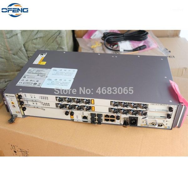 

huawei olt ma5608t 2*mcud 1g control board + 1*mpwc dc power board + 1*2*gpbd b+ c+ c++ service terminal linii optycznej1