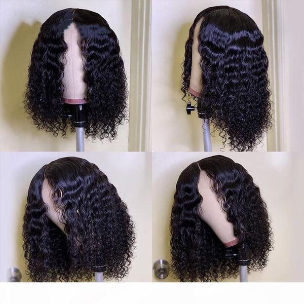 

bob wigs virgin hair wigscurly lace front wigs with baby hair short curly human full lace wig for black women, Black;brown
