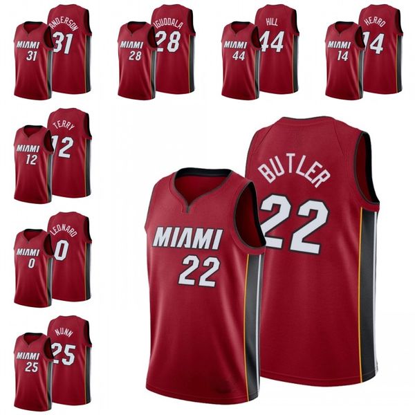 

men emanuel terry tyler herro dwyane wade ryan anderson kendrick nunn jimmy butler meyers leonard jersey, Black