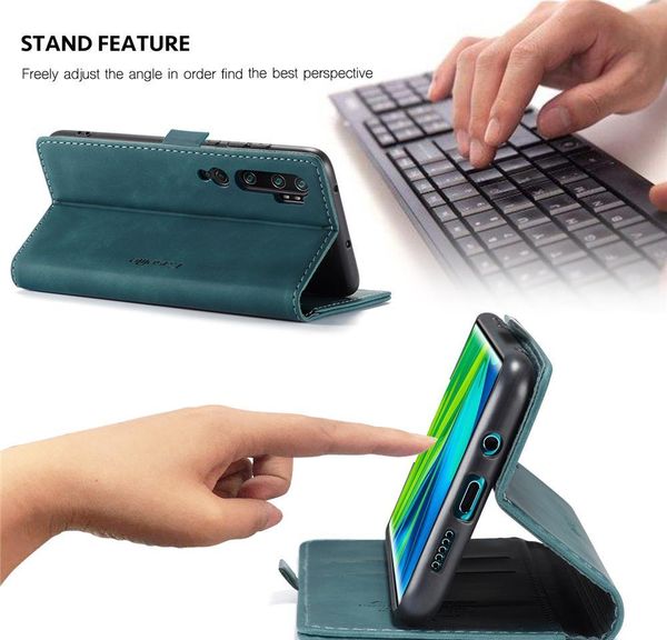 

luxury stand wallet phone cases for xiaomi mi 9 9t note 10 redmi k20 k30 pro note sqcgmu home2006