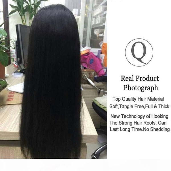 

pre plucked brazilian lace front wigs for black women 150 density brazilian straight virgin human hair lace front wigs with baby hair, Black;brown