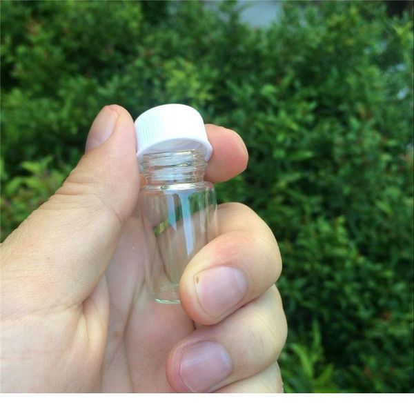 

22x40x14mm 7ml glass bottles with cap transparent clear mini empty plastic bottles jars cosmetic container bbyglw