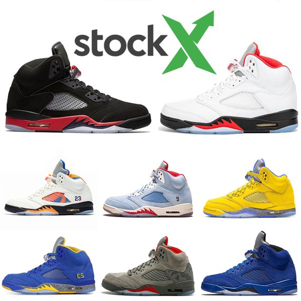 

2020 oreo laney michigan inspire 5 v 5s mens basketball athletic shoes trophy new fire red og black metallic silver men sports sneakers, White;red