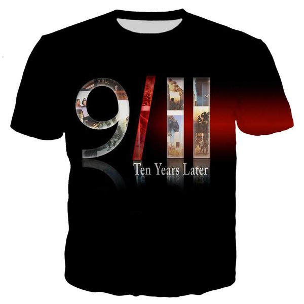 

commemorating 9/11 3d all printing cool /hoodies/ sweatshirts/summer 3d print shirts oversized comics harajuku men clothing