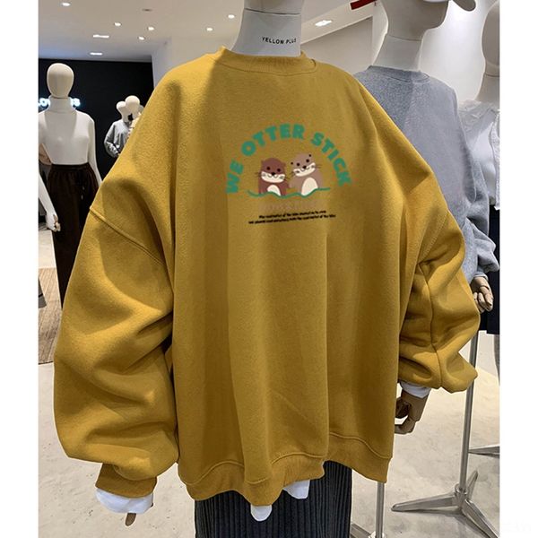 

dqpnr похудения свитер 2020 корейский износ зимней женской одежды осень и новые ins одежды wearcoat стиль зимы женщин модный студент рыхлой, Black