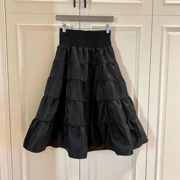 

2020 summer fashion women ball gown skirt ladies casual midi skirt ddxgz21, Black
