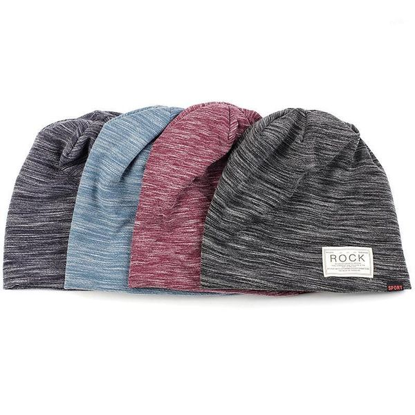 

beanies woman winter autumn warm beanie hat stripe skull caps with velvet for adults man patch decoration1