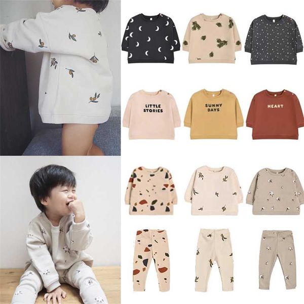 

kids sweaters autumn winter brand design boys girls fashion print sweatshirts baby child cotton cute outfits clothes 220115, Black