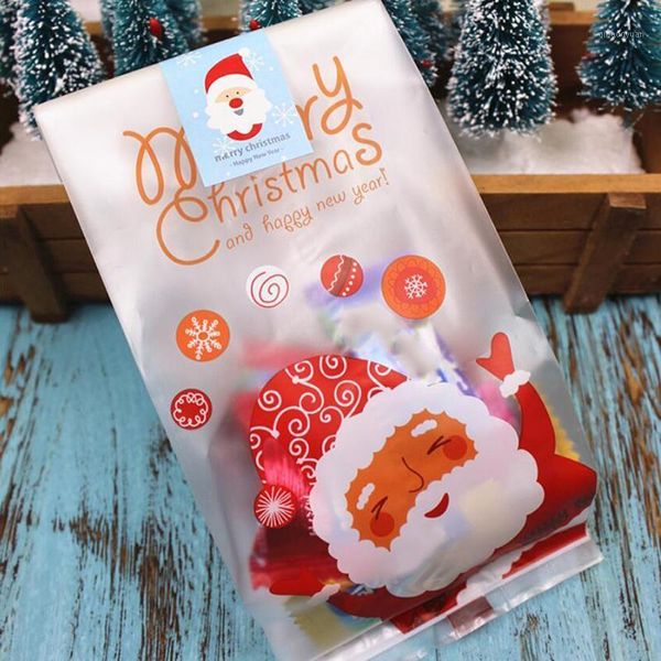 

christmas gift and candy packaging bags long transparent self-adhesive seal opp diy cookie finger biscuits baking bags1