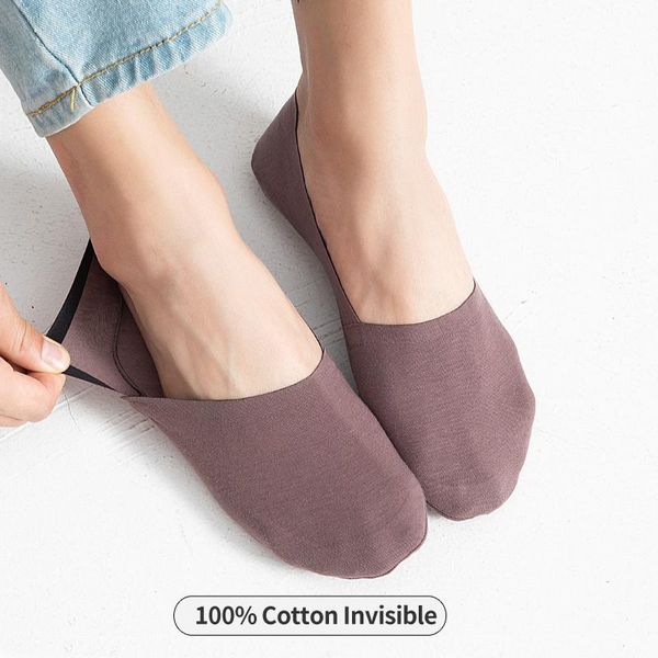 

100%cotton soft invisible socks men thin short crew male cut silica gel antiskid no show socks non-slip summer sock 1pairs, Black