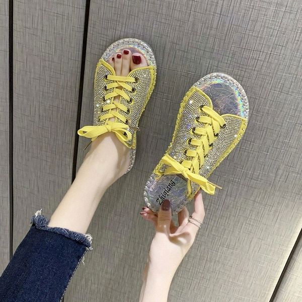 

rimocy luxury rhinestones half beach slippers women comfortable low heel lace up slides woman casual open toe summer sandals #jg2n, Black