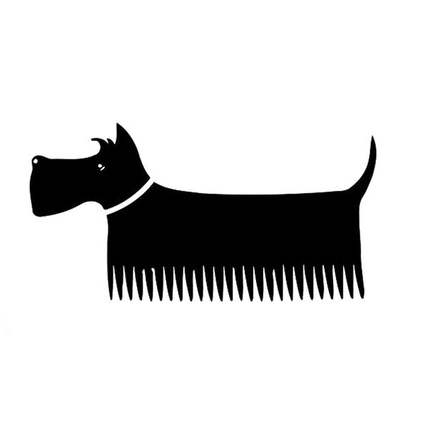 

18.1 см * 9,4см собака животных животных мультфильм укладки автомобиля виниловая наклейка автомобиля черный / серебристый s3-6463