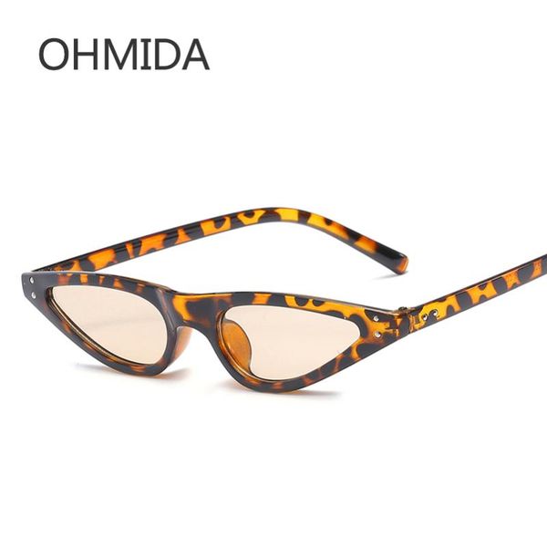 

sunglasses ohmida fashionable cat eye women 2021 small triangle eyeglasses vintage cateye sun glasses female uv400 gifts, White;black