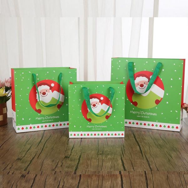

gift wrap christmas party favors paper bags for gifts eve large with handles santa claus boxes packaging set