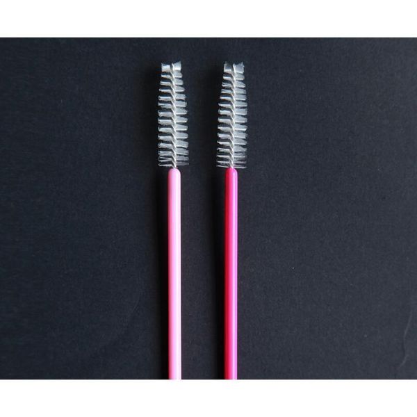 

100pcs make up brush synthetic fiber disposable eyelash brush cosmetic makeup tool red rod white transparent br bbyfeu