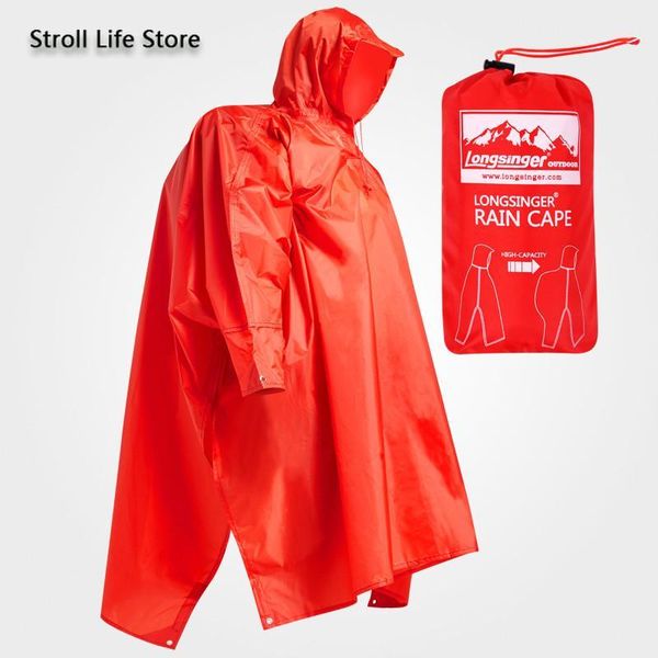 

outdoor rain poncho hiking raincoat walking with sleeves floor cloth rain coat thicken riding mountaineering gear gift1