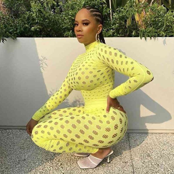 

women hollow out see-through bodysuits leggings two piece outfits activewear stretchy plaid hole matching suits, Gray