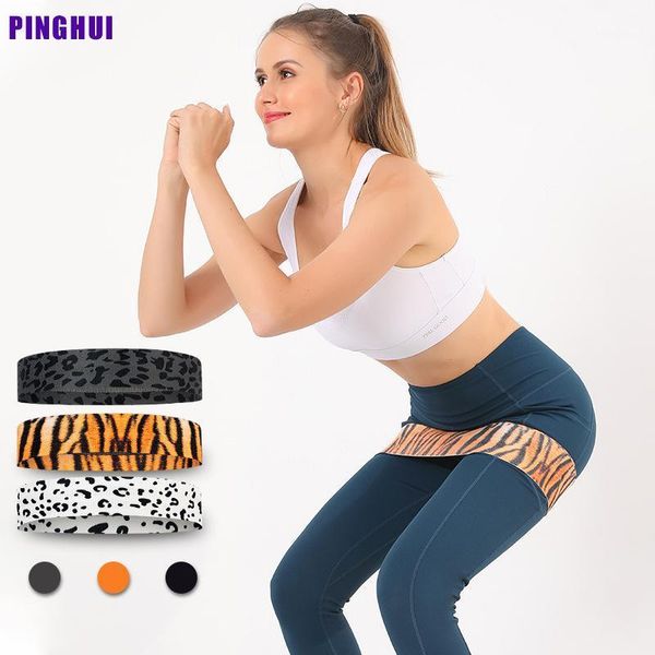 

resistance bands elastic band fitness yoga belt leopard print loop dance training suit home gym accessories1