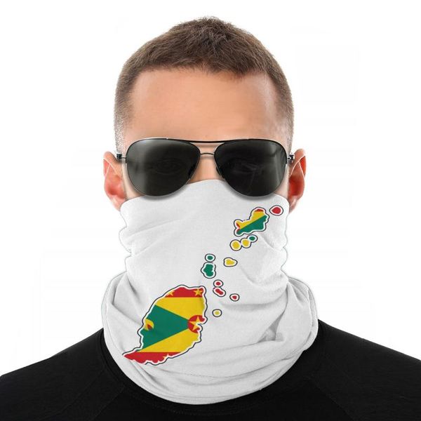 

scarves grenada national flag map of scarf neck face mask fashion tube bandanas protective headband biking hiking, Blue;gray