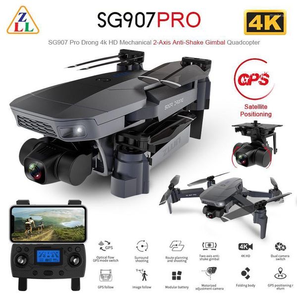 

sg907 pro/ sg901 gps drone with 2 axis gimbal camera 4k hd 5g wifi wide angle fpv optical flow rc quadcopter dron vs sg906 pro 21