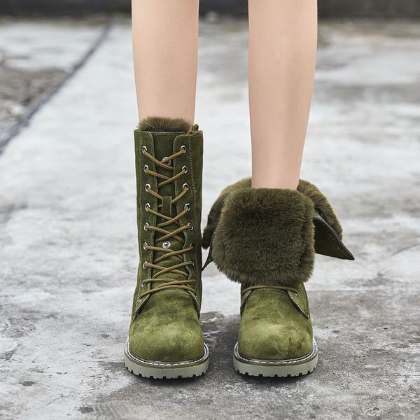 

high tube snow boots, women's soft bottom 2020 winter new thickened high cotton boots, versatile plush warm, Black