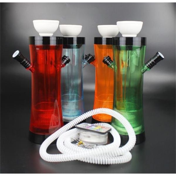 

acrylic cup set with led light pipe chicha narguile accessories shape hookah