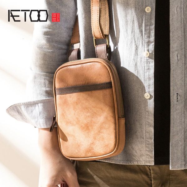 

hbp aetoo leather slant bag, men's multi-functional waist bag, soft leather men's shoulder bag
