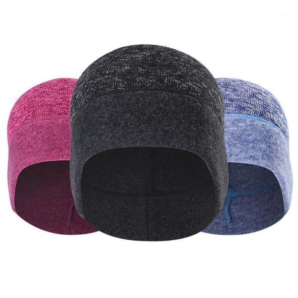 

cycling caps & masks outdoor sports hat hood windproof warm casual headgear sanding knitted for running riding sports1, Black