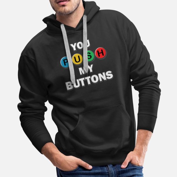 

gamer you push my buttons t shirt leisure oversized slim fit tracksuit hoodie sweatshirt