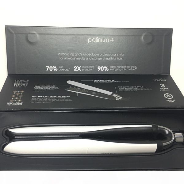 

platinum+ hair straighteners professional styler flat hair iron straightener hair styling tool black color dhl shipping