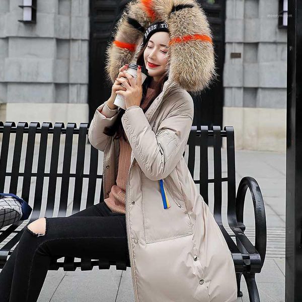 

women's down & parkas fur warm collar loose coats winter women hooded jackets casual long sleeve camouflage female cotton jacket c 3381, Black