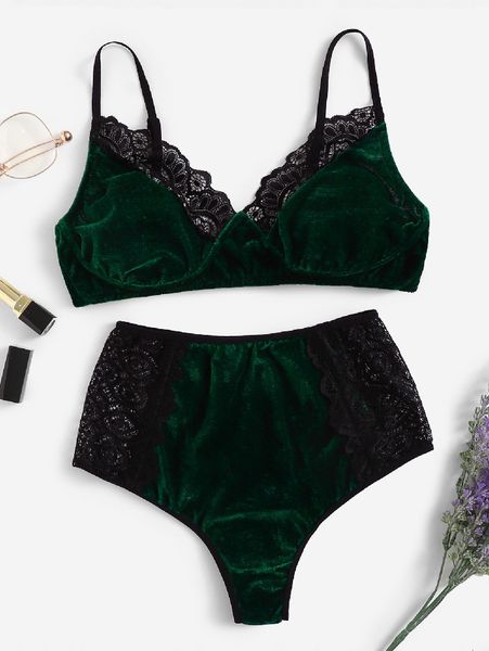 

new style fun shoulder strap bra lace veet underwear bikini set 1545, White;black