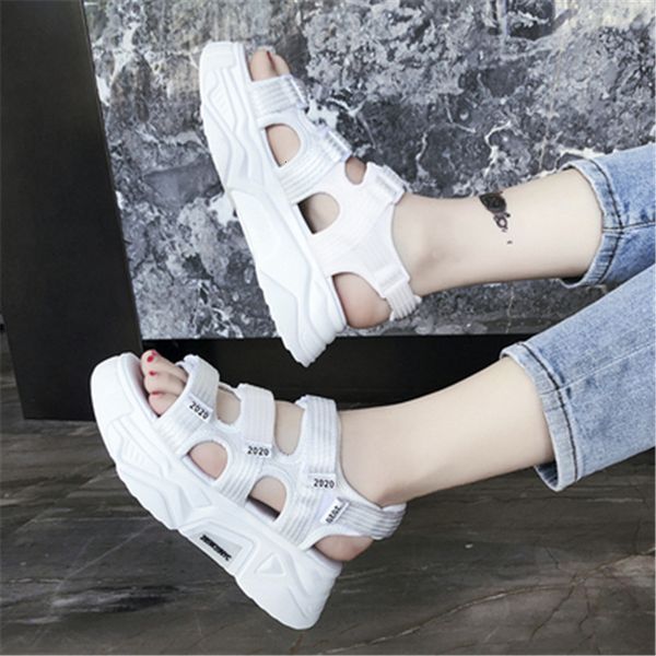 

2021 new women's sports designers five in tall casual shoes purple orange woman breathable crochet chunky sandals 0qfv, Black