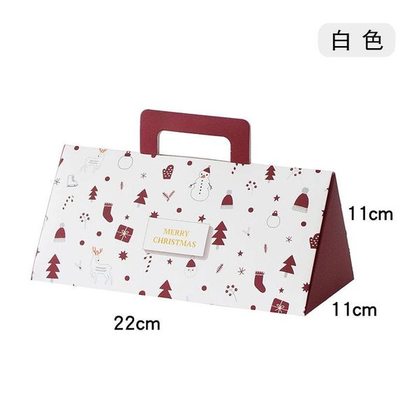 

lbsisi life 10pcs 221111cm red white merry christmas handle protable paper box birthday party bbaby shower candy supplies wmtdjf comb2010