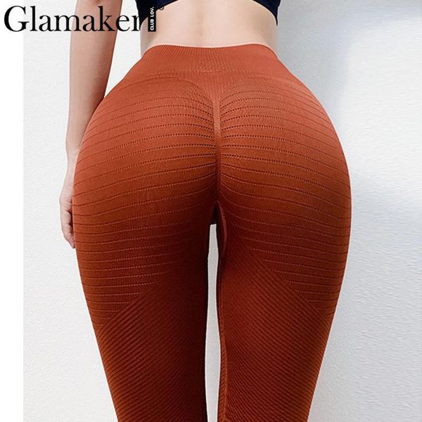 

glamaker high waist black women fitness leggings summer activewear sport workout leggings female spandex push up pants jeggings1