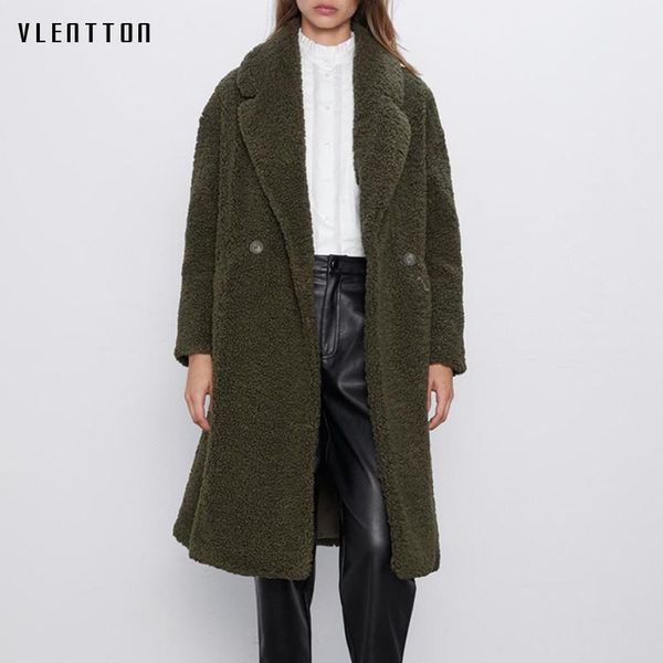 

autumn winter new thick warm faux fur coat female long lambswool jacket outwear women casual loose teddy overcoat chaqueta mujer1, Black