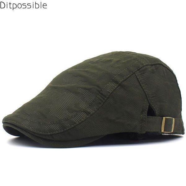 

berets ditpossible 2021 summer hats for men thin beret cap breathable casquette gorras flat caps, Blue;gray