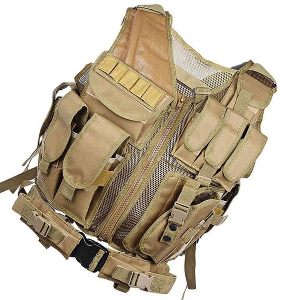 

hunting jackets men women outdoor equipment vest mesh nylon camping jacket breathable blouse training wear, Camo;black