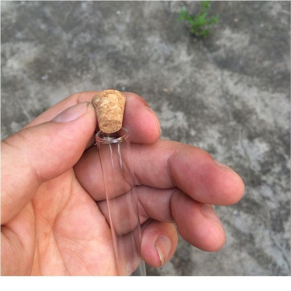

5ml 12*75mm small glass test tube vials jars with corks ser empty glass transparent mason jars bottles 100pcs bbykjv