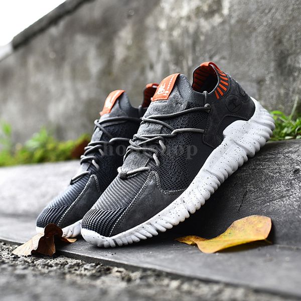 

us 9.5 eur 43 treeperi charm speed socks trainer 3.0 running shoes dark grey orange for men women sports sneakers