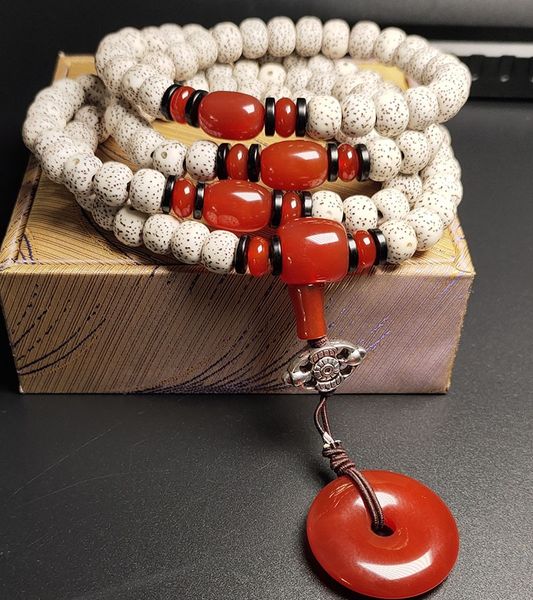 

hainan natural star moon bodhisattva 108 hand string red bracelet buddha agatesafetymale and female buddha beads bracelet beads s0jjv, Golden;silver