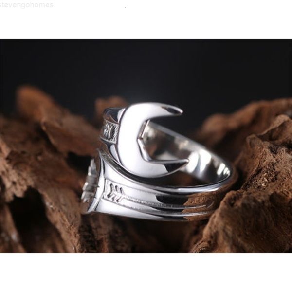 

factory3ml4curved men's motor biker mechanic ring box spanner wrench tool stainless steel, Silver