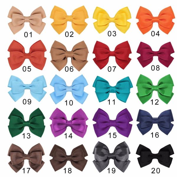 

случайного цвет 8шт пакет смешанного цвета bowknot дети детские дети зажим для волос лука pin заколки заколки украшение аксессуары для девоч, Slivery;white