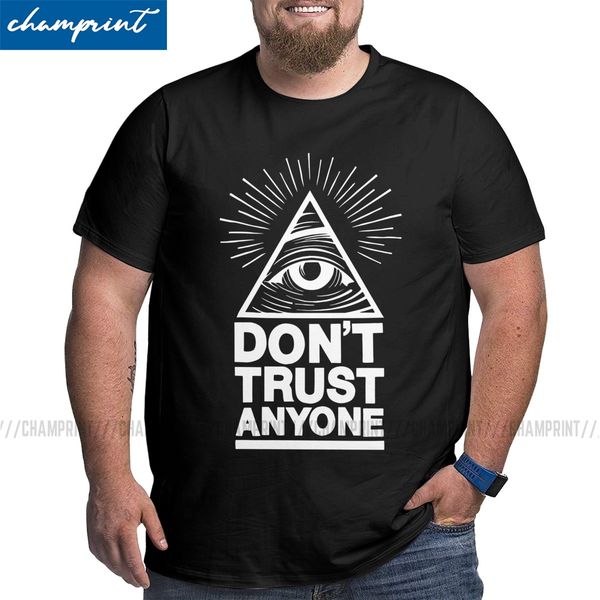 

don't trust anyone for awesome illuminati eye magic triangular secret big tall gift idea sport hooded sweatshirt hoodie men t shirt