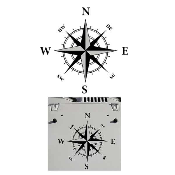 

car sticker waterproof compass decal car hood stickers
