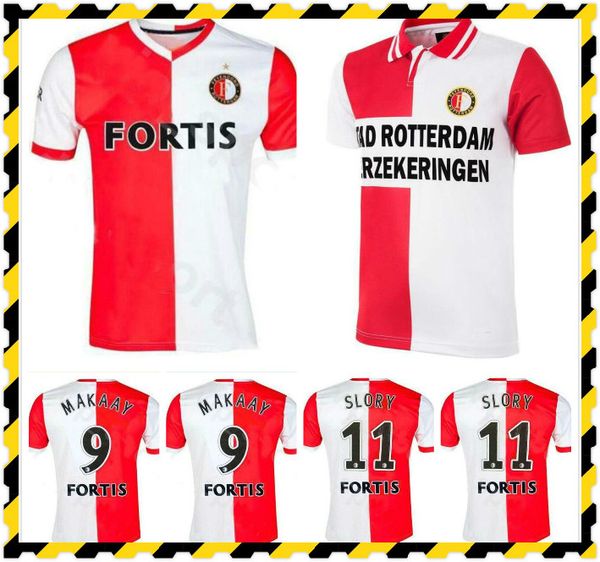 

feyenoord 1995 retro soccer jersey slory makaay camisa de futebol camiseta de fútbol 07 08 feyenoord vintage football shirt, Black;yellow