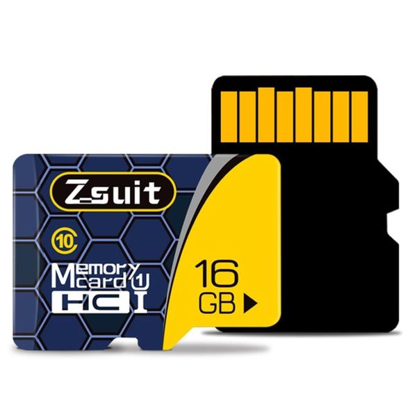 

zsuit 16gb high speed class10 silver grey tf memory card